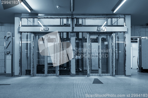 Image of Modern building with an elevator