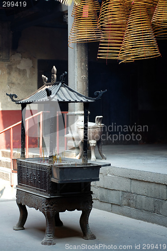 Image of Incense holder and incense coils