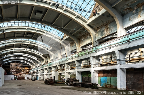 Image of Large industrial hall of a repair station