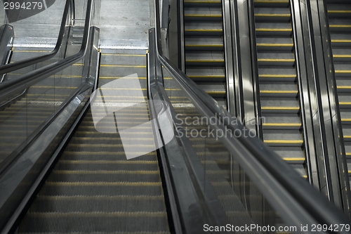 Image of Moving escalator in the business center