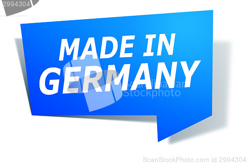 Image of blue design label