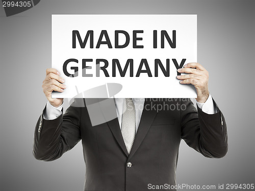 Image of business man message