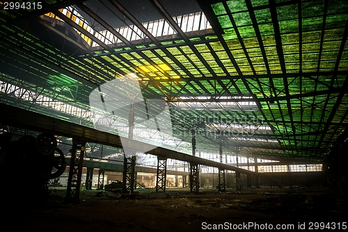 Image of Large industrial hall under construction