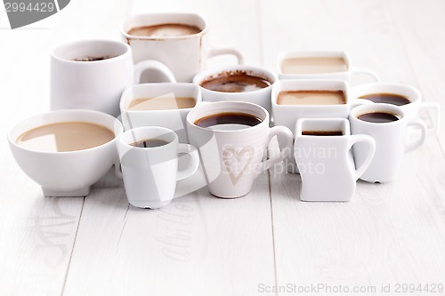 Image of black or white coffee