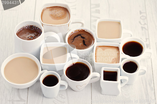 Image of black or white coffee