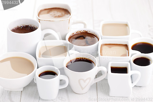 Image of black or white coffee