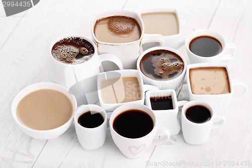 Image of black or white coffee