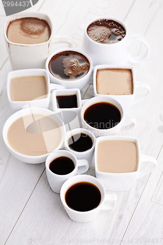 Image of black or white coffee