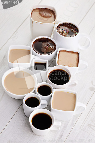 Image of black or white coffee