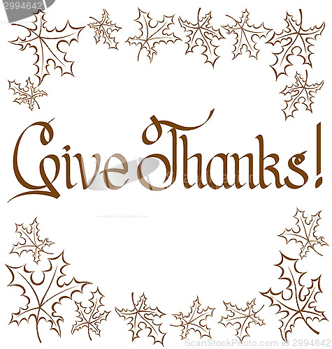 Image of Thanks Giving text