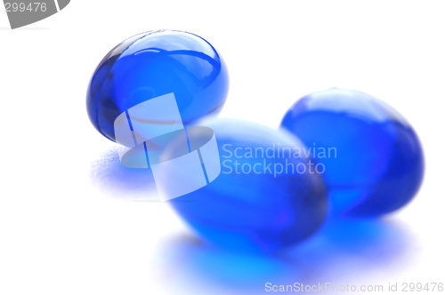 Image of Abstract pills in blue color