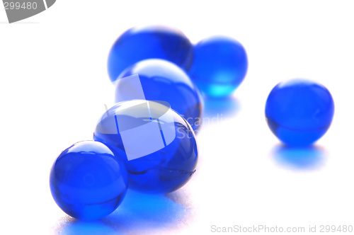 Image of Abstract pills in blue color