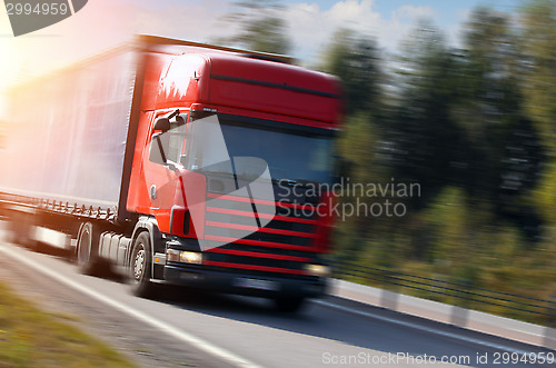 Image of Truck on the road