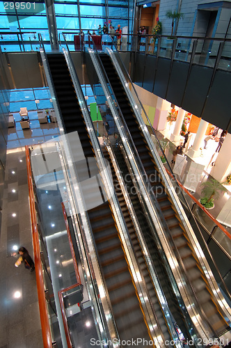 Image of The escalators in entertainment center