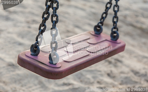 Image of Swing in a park, selective focus