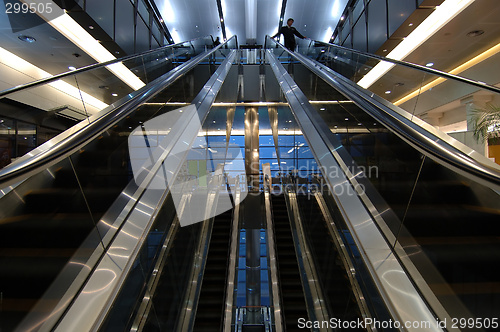 Image of Escalators in airport