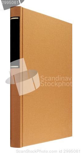 Image of brown book isolated on white background