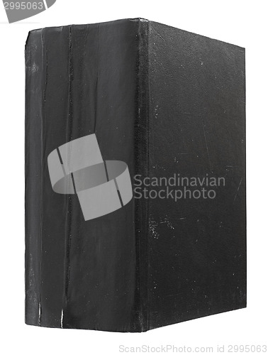 Image of The thick old torn black book