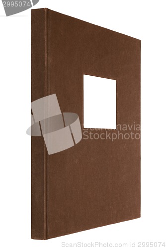 Image of brown book isolated on white 