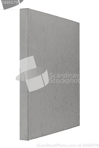Image of grey book isolated on white