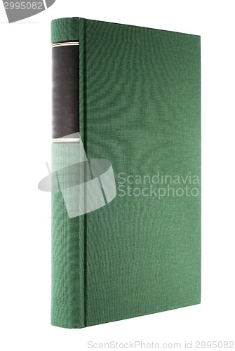 Image of green book isolated on white