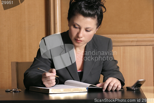 Image of Woman at work