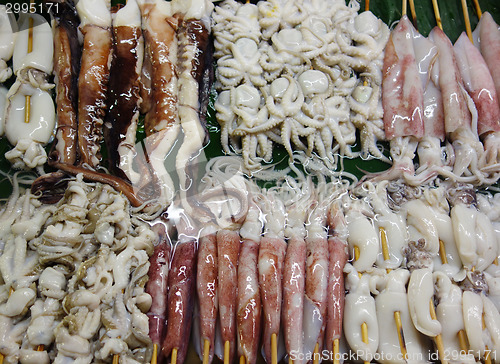 Image of raw seafood