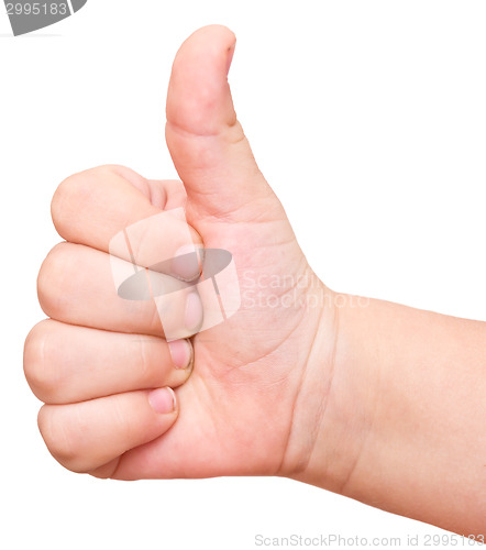 Image of baby thumbs up