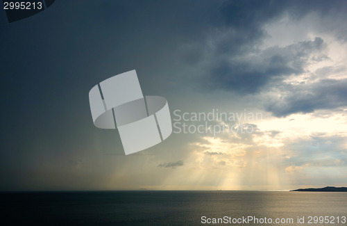 Image of rainy sky