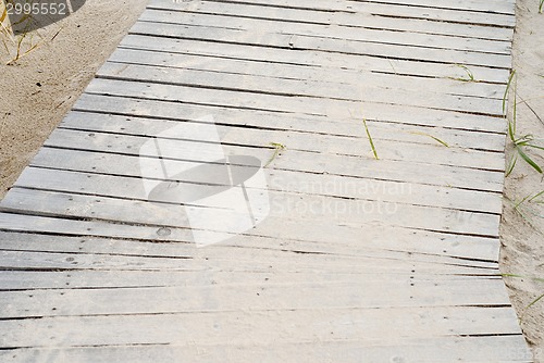 Image of Wooden plank path