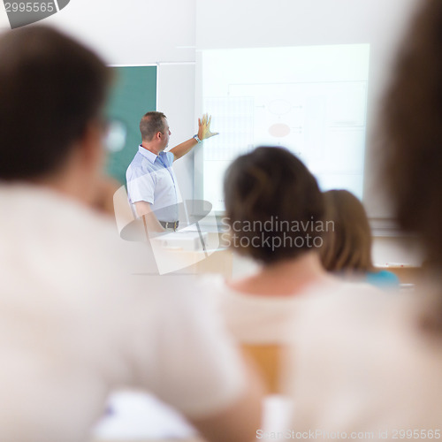 Image of Lecturer at university.