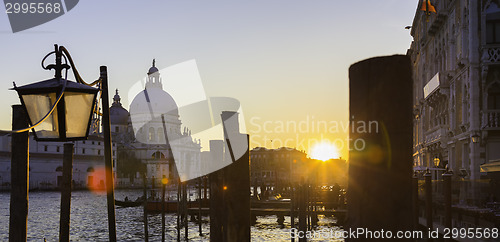 Image of Venice in sunset.