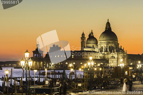 Image of Venice in sunset.