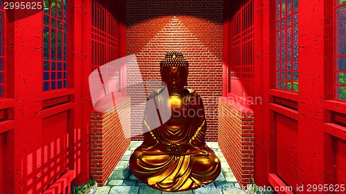 Image of Buddha statue in temple