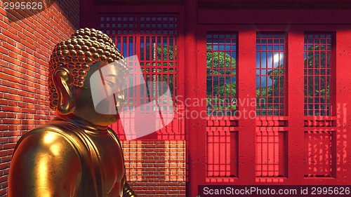 Image of Buddha statue in temple