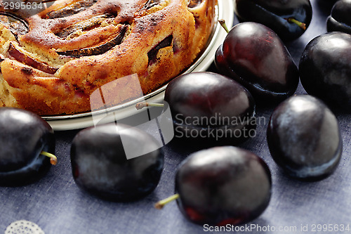 Image of plum pie