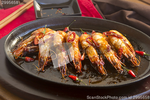 Image of Sizzling Asian Prawns