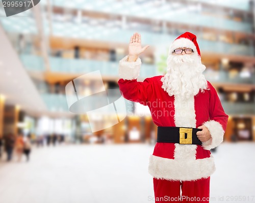 Image of man in costume of santa claus