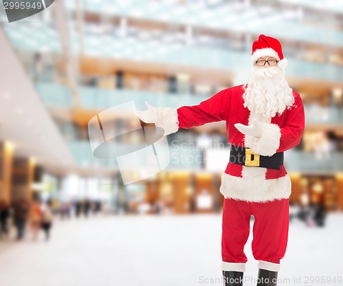 Image of man in costume of santa claus