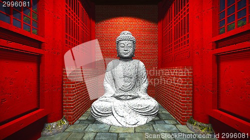 Image of Buddha statue in temple