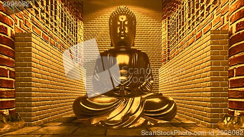 Image of Buddha statue in temple