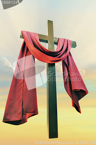 Image of cross against the sky