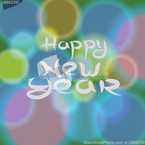 Image of new year blurred background