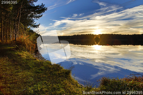 Image of HDR capture of a lake in Bavaria in autumn