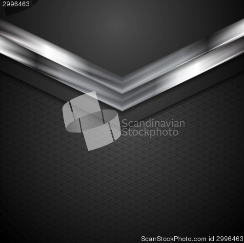 Image of Technology corporate background with metal arrows