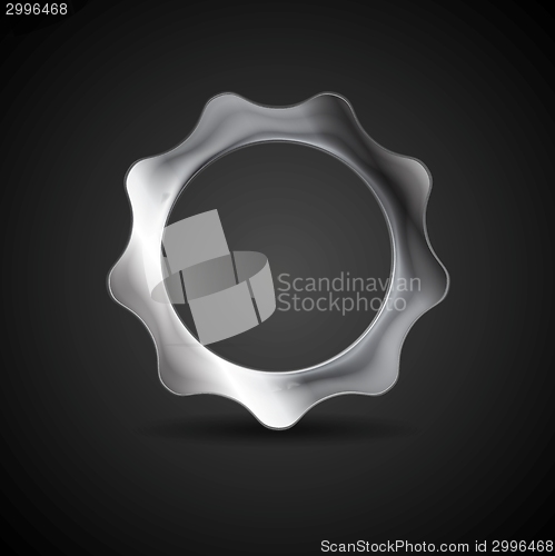 Image of Metal gear. Steel cogwheel