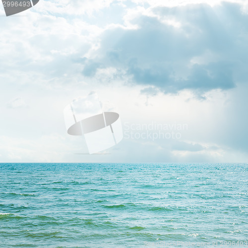 Image of low clouds over sea