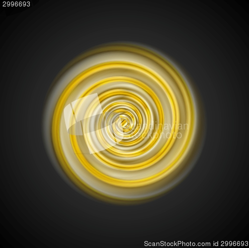 Image of Bright yellow swirl logo design