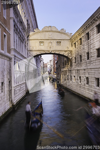 Image of Bridge of Sighs, Venice, Italy.