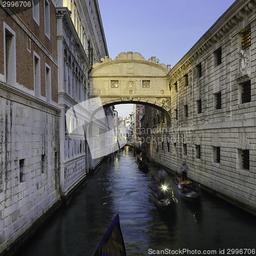 Image of Bridge of Sighs, Venice, Italy.